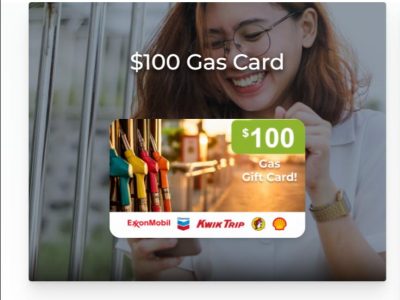Get $100 to spend on Gas !