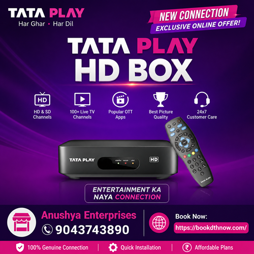 Tata Play New Connection in Ariyalur | Book Tata Play DTH Connection