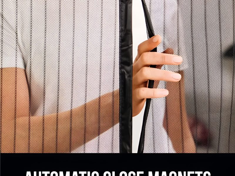 Loovox Magnetic Mosquito Net for Doors – No Drilling, Auto-Close Screen Door