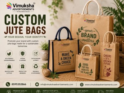 Custom Jute Bags – Personalized & Eco-Friendly Bags | Vimuksha Advertisements