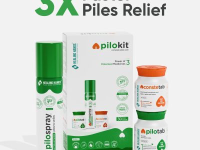 30-Day Piles Treatment Kit for Pain, Bleeding & Constipation