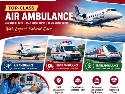 Panchmukhi ICU Air Ambulance in Guwahati - Emergency Coordination of Medical Transport