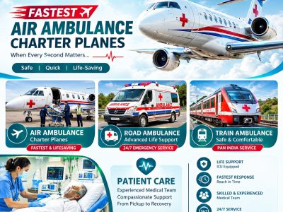 Panchmukhi Low Cost Air Ambulance in Varanasi- Interstate Patient Transfers
