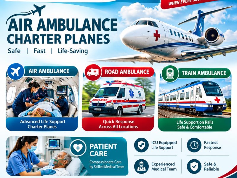 Panchmukhi Emergency Air Ambulance in Ernakulam- emergency rescue arranged on time