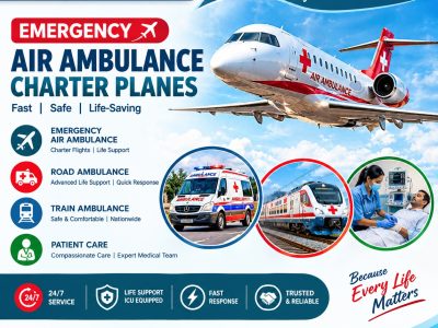 Panchmukhi Air Ambulance in Patna- Bed-to-Bed Patient Transfer