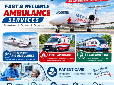 Panchmukhi Emergency Air Ambulance in Mumbai- critical care transfer without any trouble