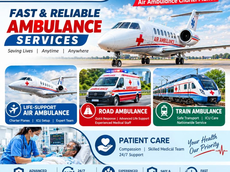 Panchmukhi Emergency Air Ambulance in Mumbai- critical care transfer without any trouble