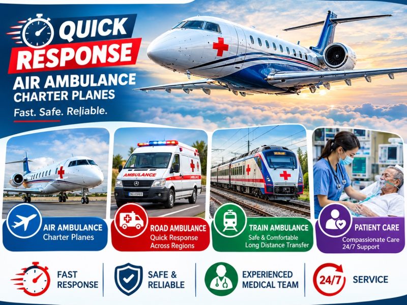 Panchmukhi Hi Tech Air Ambulance from Ranchi- a reliable support offered 24/7