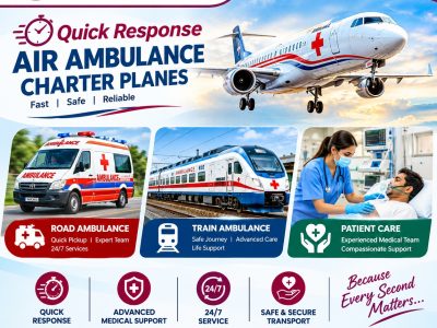 Panchmukhi ICU Air Ambulance in Patna- safety and comfort are prioritized