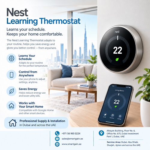 Nest Learning Thermostat in Dubai – Smartgain