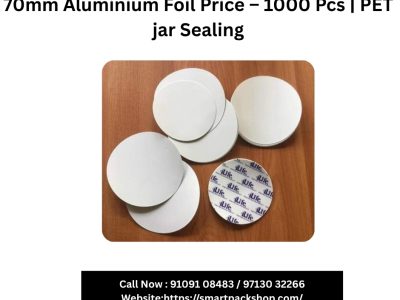 70mm Aluminium Foil Price – 1000 Pcs | PET jar Sealing