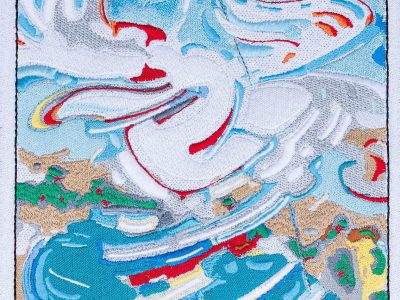 Fine art embroidery for interior designers