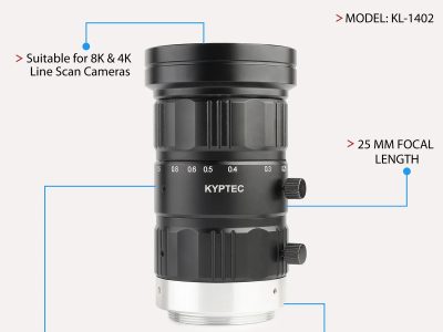 25 MM Line Scan Camera Lens for 4K / 8K Cameras, M42 Mount – Kyptec Automation®