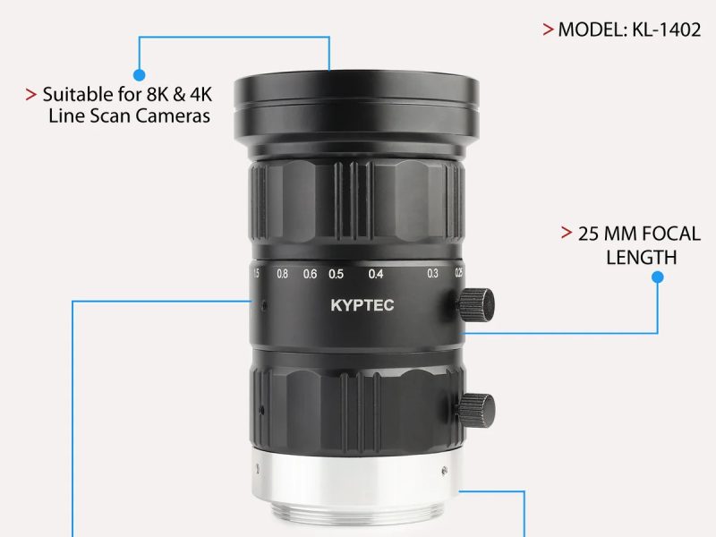 25 MM Line Scan Camera Lens for 4K / 8K Cameras, M42 Mount – Kyptec Automation®