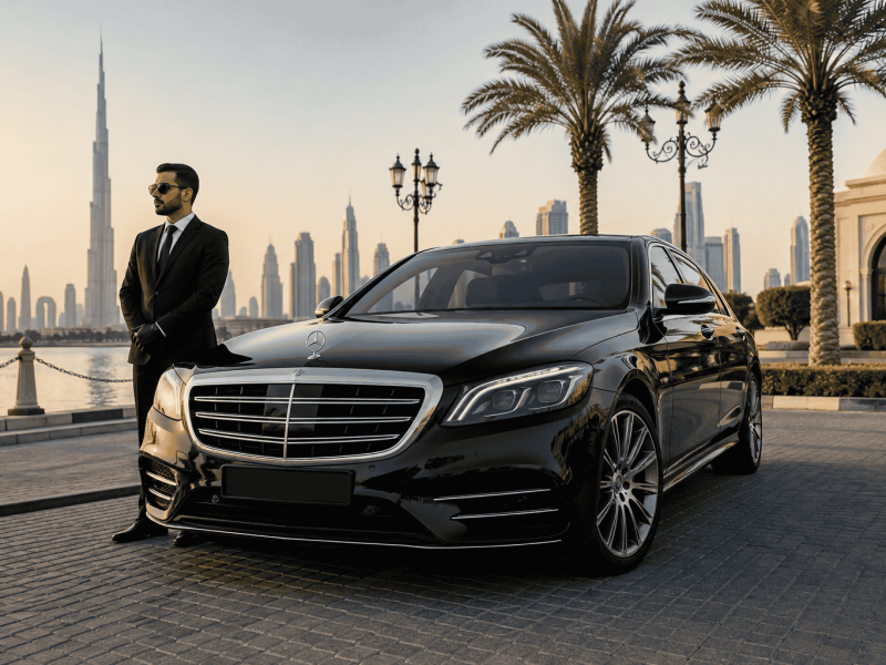 Dubai Car with Driver Service – Airport Pickups, Business Travel & GCC Cross-Border Transfers