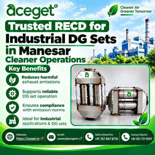 Trusted RECD for Industrial DG Sets in Manesar – Cleaner Operations
