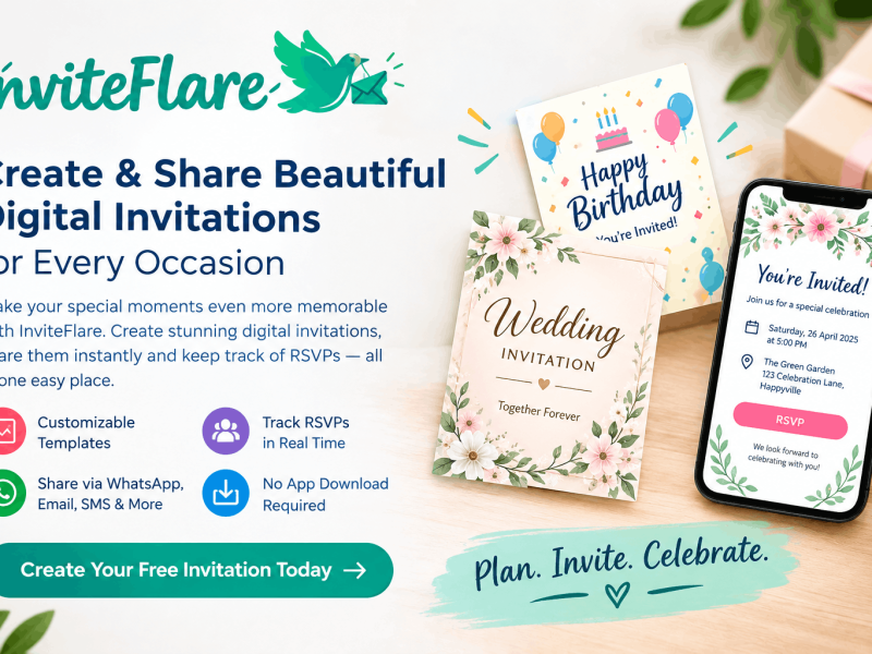 Digital Invitations Made Simple with InviteFlare