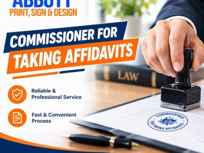 Commissioner for Taking Affidavits – Quality Stamps in Adelaide
