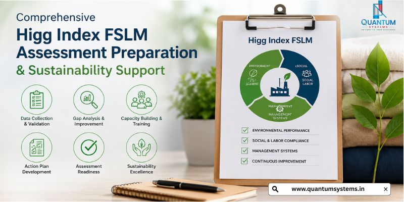 Comprehensive Higg Index FSLM Assessment Preparation & Sustainability Support | Quantum Systems Management Pvt. Ltd.