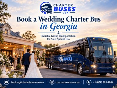 Reserve a Wedding Charter Bus Rental in Georgia, USA