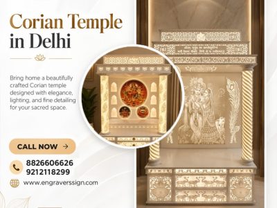Corian Temple in Delhi with Contemporary Designs and Detailing