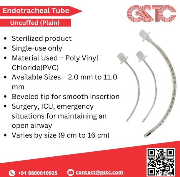 Endotracheal Tubes Manufacturer & Supplier Form Inda