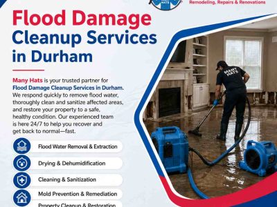 Flood Damage Cleanup Services in Durham