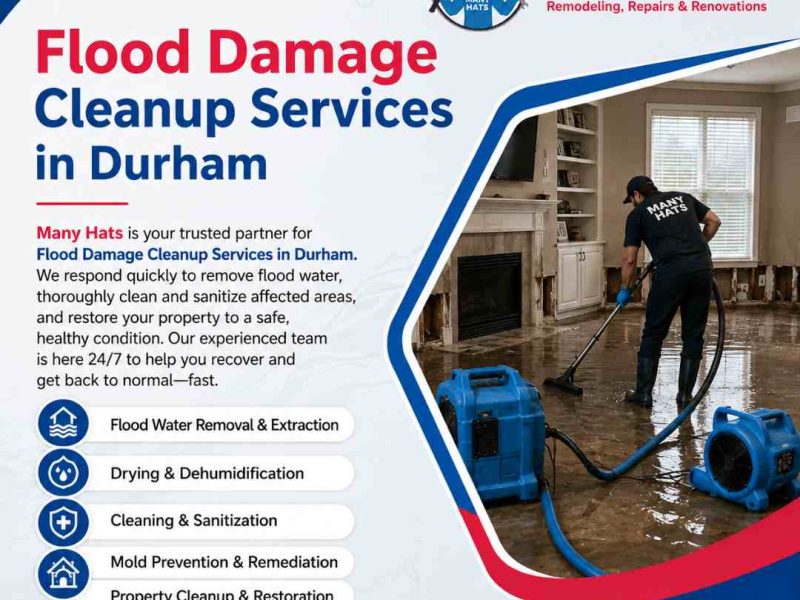 Flood Damage Cleanup Services in Durham