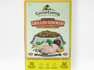 Grilled Chicken with Five Veggies for Dogs