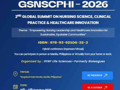 2nd Global Summit on Nursing Science, Clinical Practice & Healthcare Innovation(GSNSCPHI-2026)