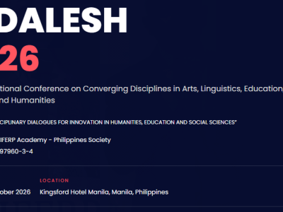 2nd International Conference on Converging Disciplines in Arts, Linguistics, Education, Social Sciences, and Humanities (ICDALESH)