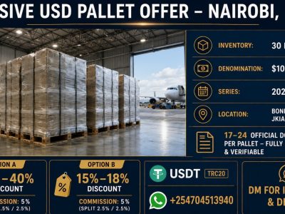 **EXCLUSIVE USD PALLET OPPORTUNITY — NAIROBI, KENYA**