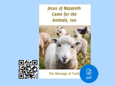 PDF Jesus of Nazareth came for the Animals, too