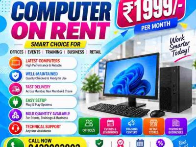 💻 Computer On Rent in Mumbai Starting @ ₹1,999/-