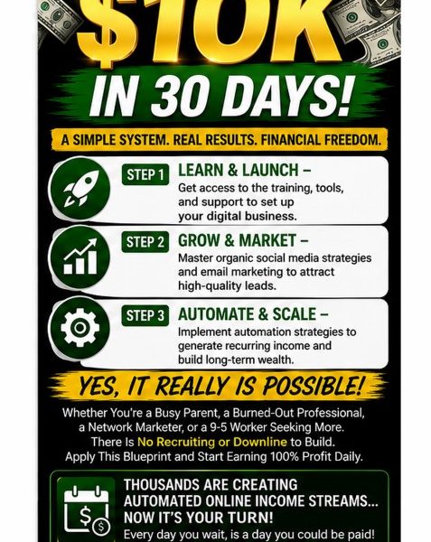 How I Easily Earned $10K in 30 Days!