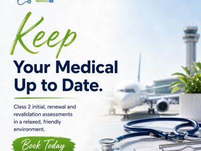 UK Class 2 Initial and Renewal Medicals at Manchester and Liverpool Airport