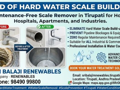 Looking for Maintenance-Free Hard Water Scale Removal in Tirupati?