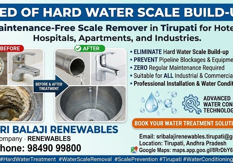 Looking for Maintenance-Free Hard Water Scale Removal in Tirupati?