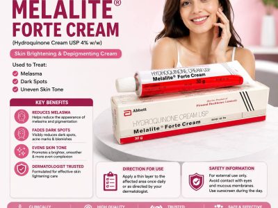 Melalite Forte Cream 4% (Hydroquinone) 30gm | Melasma & Dark Spots | Online Generic Medicine