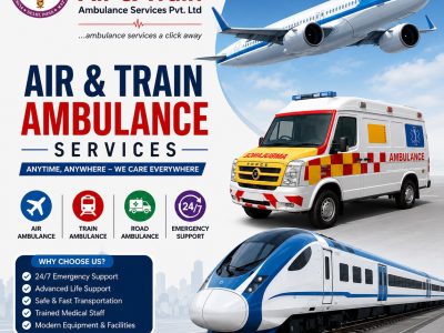 Panchmukhi ICU Train Ambulance from Patna- Get Carefully Planned Journey