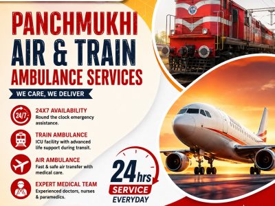 Panchmukhi Train Ambulance in Patna- ICU Train Transport 24/7