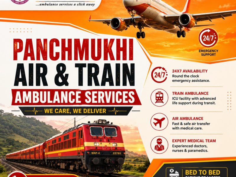 Panchmukhi Low Cost Train Ambulance in Guwahati- Associated with Your Safety