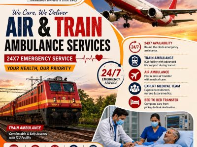 Panchmukhi Train Ambulance Cost from Patna- avail the benefits of cost efficiency