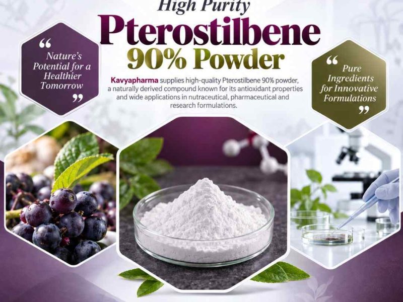 Pterostilbene 90% Powder Supplier in India