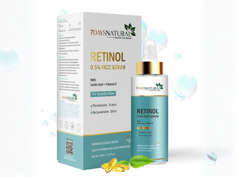 Retinol Face Serum for Youthful-Looking Skin | 7DaysNatural
