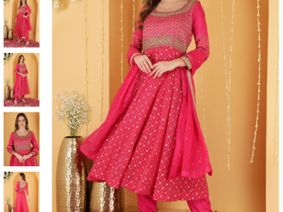Discover Premium Designer Anarkali Suit Online Best Price from Milu Madan
