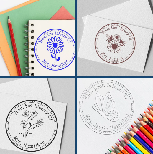 Book & Library Stamps for Personalized Book Collections