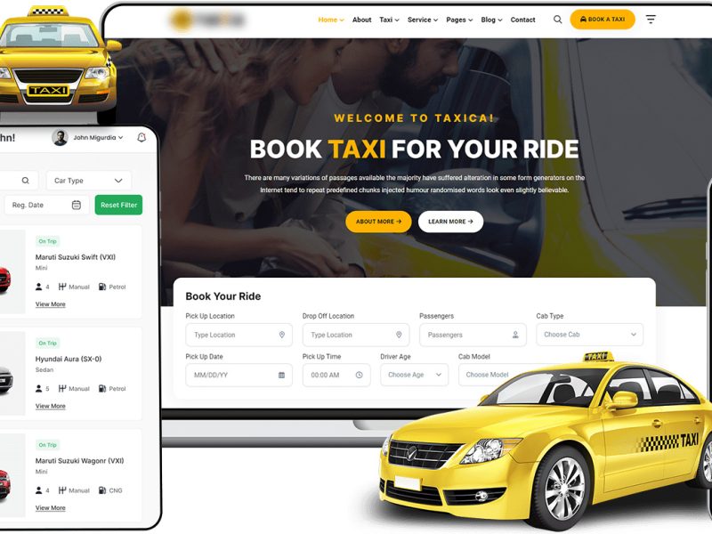 Uber for Taxi App, Taxi Booking App Development Services