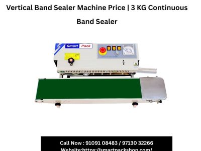 Vertical Band Sealer Machine Price | 3 KG Continuous Band Sealer