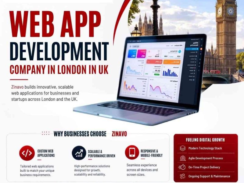 Web App Development Company in London, UK | Zinavo